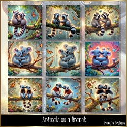 Animals on a Branch