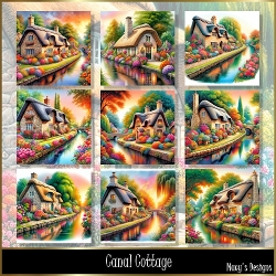 Canal Cottage - Illustrations for Cards
