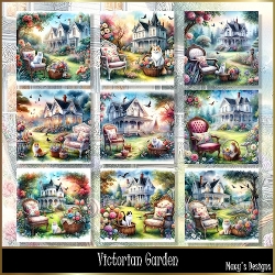 Victorian Garden - Illustrations for Cards
