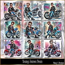 Young James Dean - Illustrations for Cards