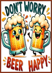 Dont worry beer happy