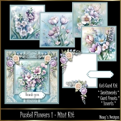 Pastel Flowers 1 - Mini Kit
