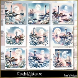 Classic Lighthouse - Illustrations for Cards