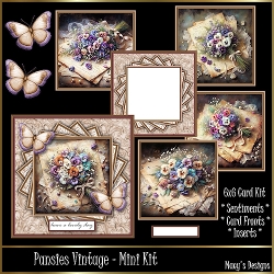 Pansies Vintage - Mini Kit