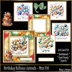 Birthday Balloons Animals - Mini Kit