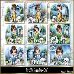 Little Garden Girl - Illustrations for Cards