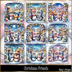 Christmas Friends - Illustrations for Cards