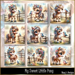 My Sweet Little Pony - Illustrations for Cards & Designers