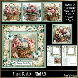 Floral Basket - 6x6 Mini Kit