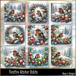 cup1390803_124264 - Festive Winter Robin - Illustrations for Cards, Mini kits & Designers