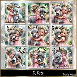 So Cute - Illustrations for Cards, Mini kits & Designers