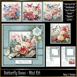 Butterfly Roses - 6x6 Mini Kit
