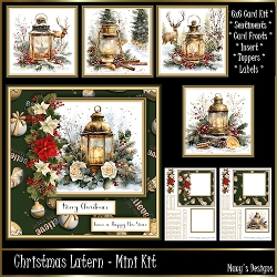 Golden Christmas Latern - 6x6 Mini Kit