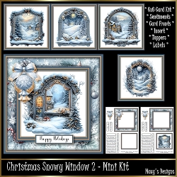 Christmas Snowy Windows 2 - 6x6 Mini Kit