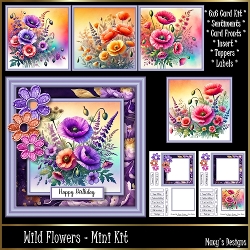 cup1394119_124264 - Wild Flowers - 6x6 Mini Kit 