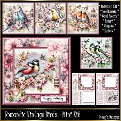 Romantic Vintage Birds - 6x6 Mini Kit 
