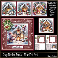 Image of cup1395073_124264 - Cozy Winter Birds - 6x6 Mini Kit