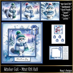 Winter Cat - Mini Kit REQUEST 8x8