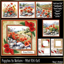 Poppies in Nature - Mini Kit 6x6