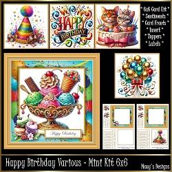 Happy Birthday Various - Mini Kit 6x6