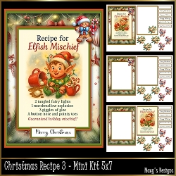Christmas Recipe 3 - Mini Kit 5x7