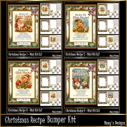 Christmas Recipe Bumper Kit 5x7
