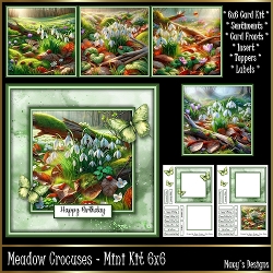 Meadow Crocuses - Mini Kit 6x6