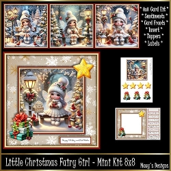 Little Christmas Fairy  Girl - Mini Kit REQUEST 8x8