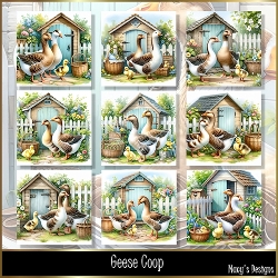 Geese Coop - Illustrations for Cards, Mini kits & Designers