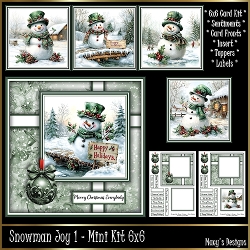 Snowman Joy 1 - Mini Kit 6x6