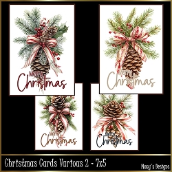 Christmas Cards Various 2 - 7x5