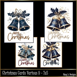 Christmas Cards Various 9 - 7x5