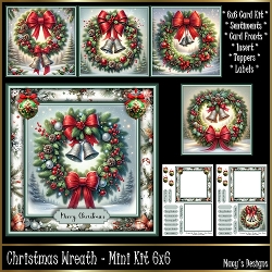 Christmas Wreath - Mini 6x6
