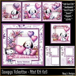 Snoopys Valentine or Birthday - Mini Kit 6x6