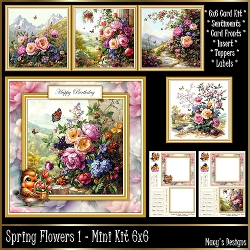 Spring Flowers 1 - Mini Kit 6x6