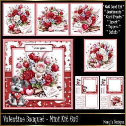 Valentine Bouquet - Mini Kit 6x6