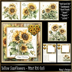 Yellow Sunflowers - Mini Kit 6x6
