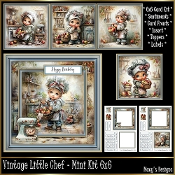 Vintage Little Chef - Mini Kit 6x6