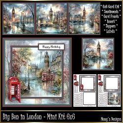 Big Ben in London  - Mini Kit 6x6