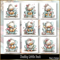 Shabby Little Duck - Illustrations for Cards, Mini kits & Designers