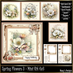 Spring Flowers 3 - Mini Kit 6x6
