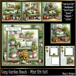 Cozy Garden Bench - Mini Kit 6x6