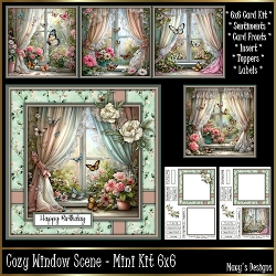 Cozy Window Scene - Mini Kit 6x6