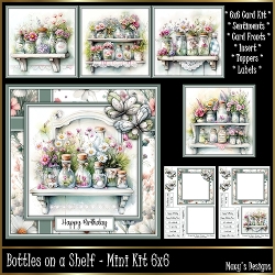 Bottles on a Shelf - Mini Kit 6x6