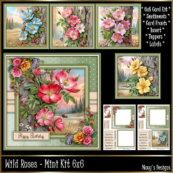 Wild Roses - Mini Kit 6x6