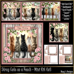 Stray Cats on a Fench - Mini Kit 6x6