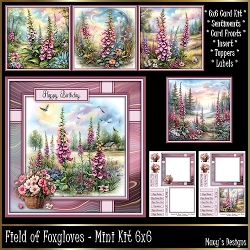 Field of Foxgloves - Mini Kit 6x6