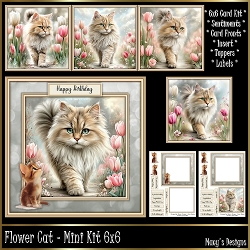 Flower Cat - Mini Kit 6x6