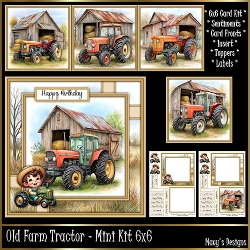 Old Farm Tractor - Mini Kit 6x6