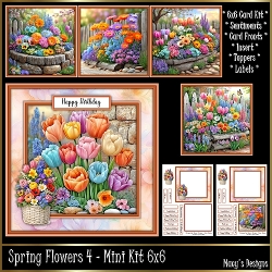 Spring Flowers 4 - Mini Kit 6x6